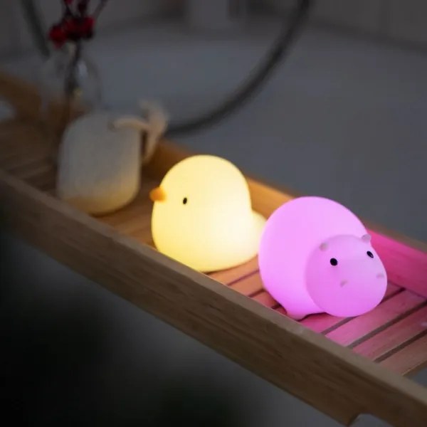 MegaLight - LED RGB Újratölthető gyermek érintős fürdőkád lámpa SWIMMY DUCK LED/5V