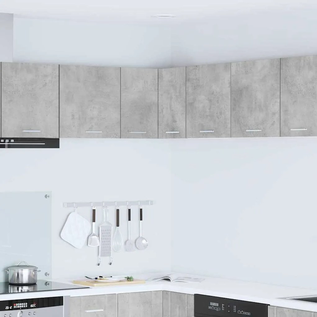 Függő szekrény Riga Beton szürke és fehér 57 x 57 x 40 cm