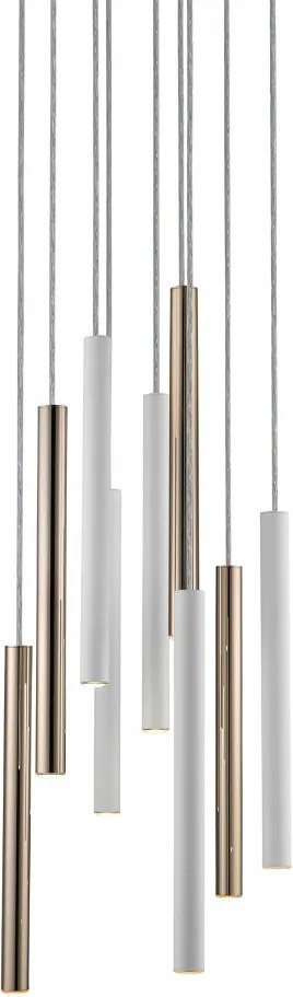ZUMA LINE P0461-09C-B5SB LOYA Hengeres Függesztett Lámpa Fehér, Arany LED IP20
