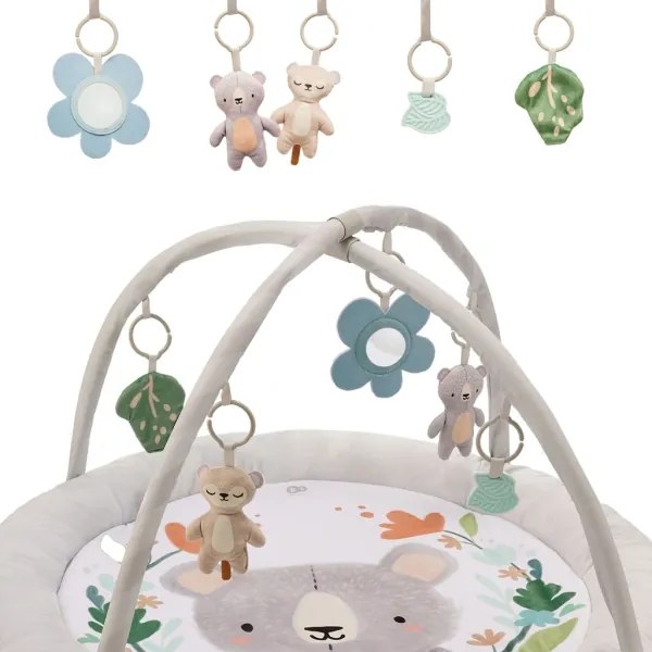 KINDERKRAFT - Gyerek játszószőnyeg COZYPLAY szürke