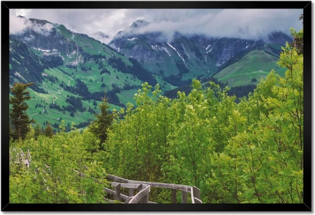Poszterek keretben 60x40 Híd Építészet Tájkép