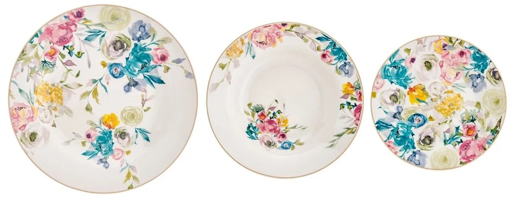 18 részes étkészlet, Paradicsom, Brandani, porcelán
