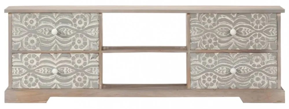 tömör akácfa TV-szekrény 120 x 30 x 40 cm