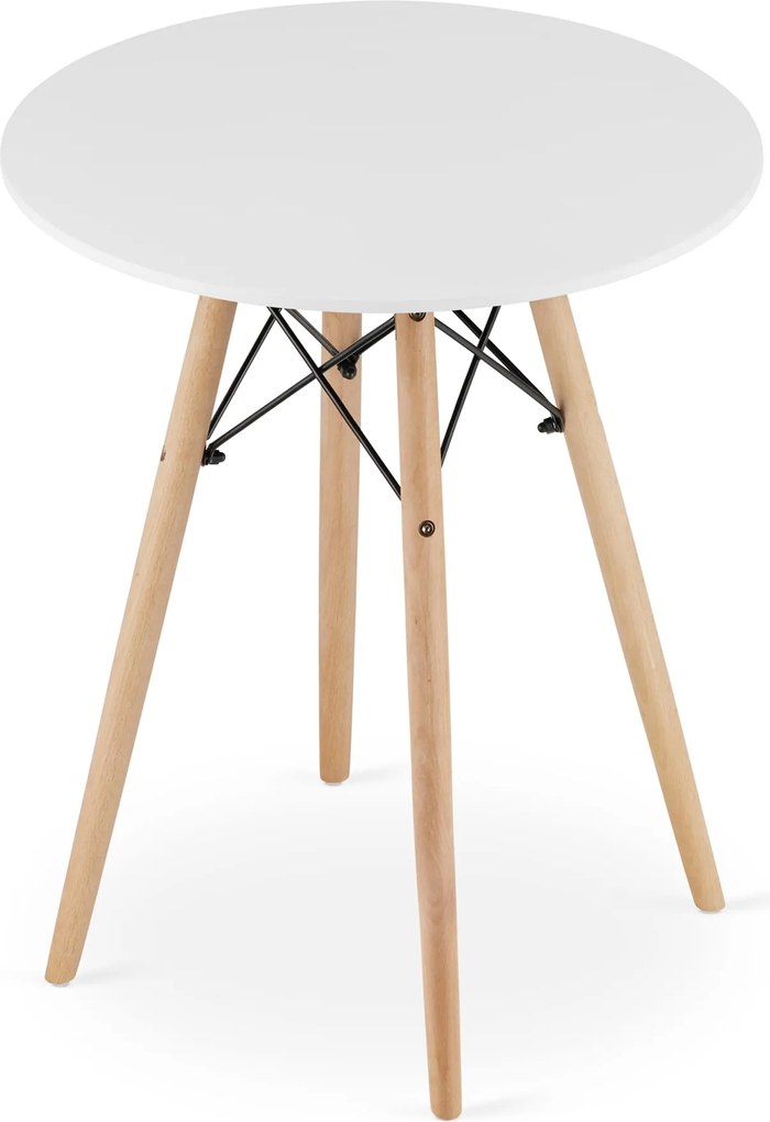 Fehér étkezőasztal OSLO 60x60