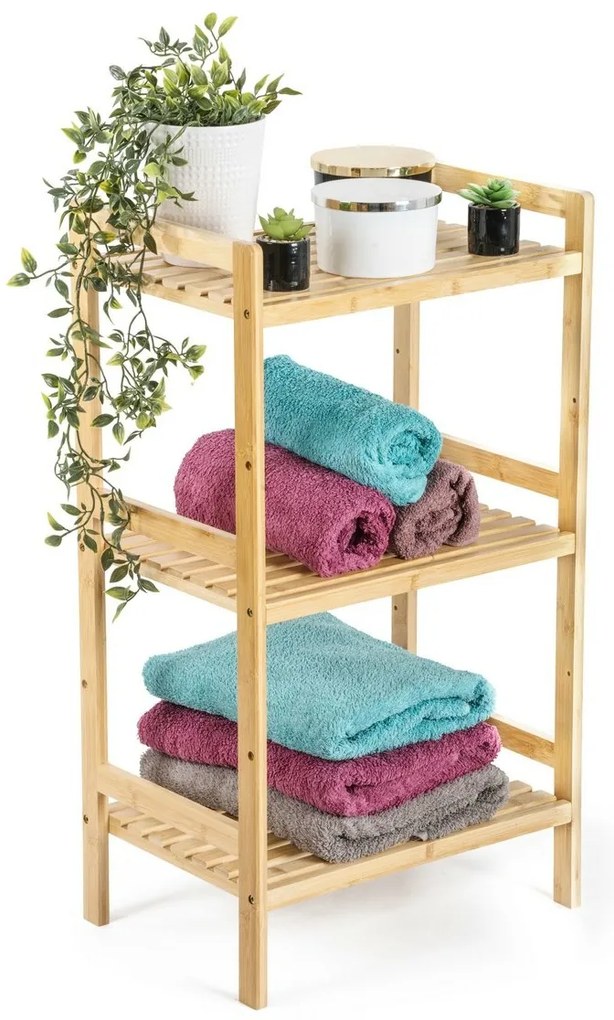 G21 Bambusz polc, 3 polc, 3 emelet