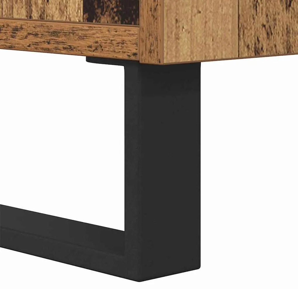 vidaXL Dohányzóasztal Öreg fa 102 x 44,5 x 50 cm Faanyag