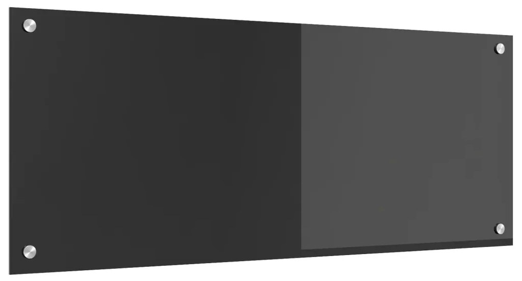 Konyhai Hátfal Sötétszürke 100x40x0,6 cm Edzett Üveg