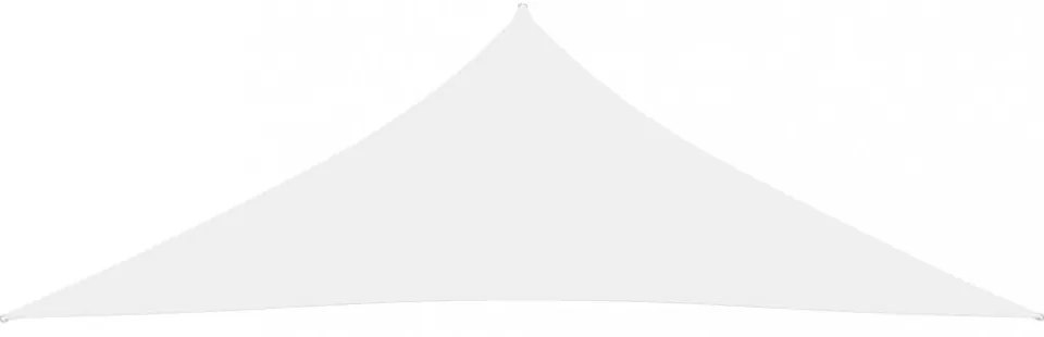 fehér háromszögű oxford-szövet napvitorla 5 x 5 x 6 m