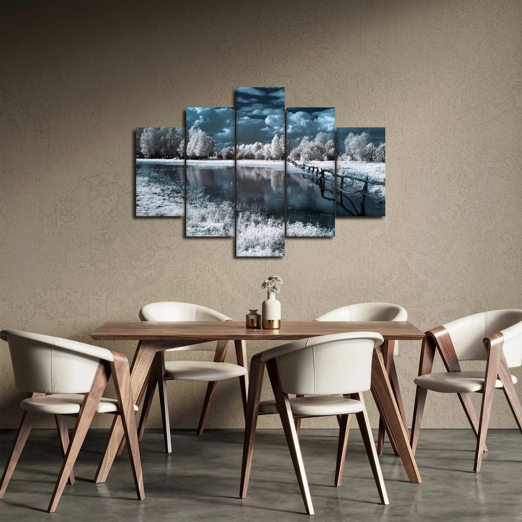 Kép - Fagyott táj (150x105 cm)