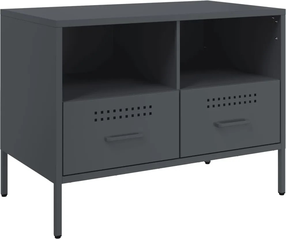 vidaXL antracitszürke acél TV-szekrény 68 x 39 x 50,5 cm
