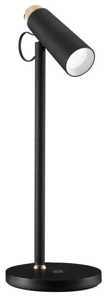 Immax 08991L- LED Dimmelhető asztali lámpa Qi töltővel TIT LED/12W/230V fekete