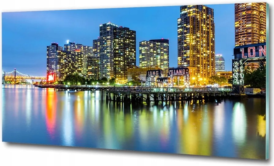 Fotó üvegkép Manhattan New York 125x50