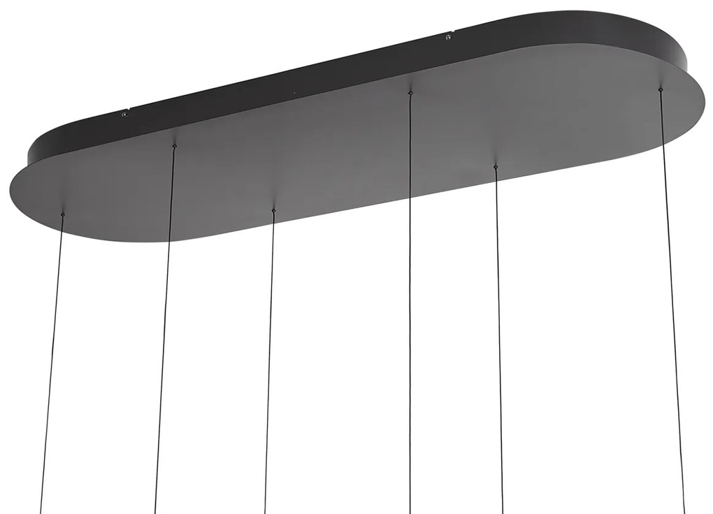 Többszínű függőlámpa LED-del, dimmelhető, 6-lámpás Easylift - Witch