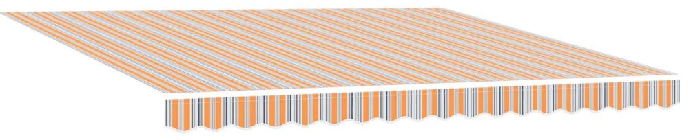Automatikus Behúzható Napellenző LED Többszínű Csíkkal 400x300 cm