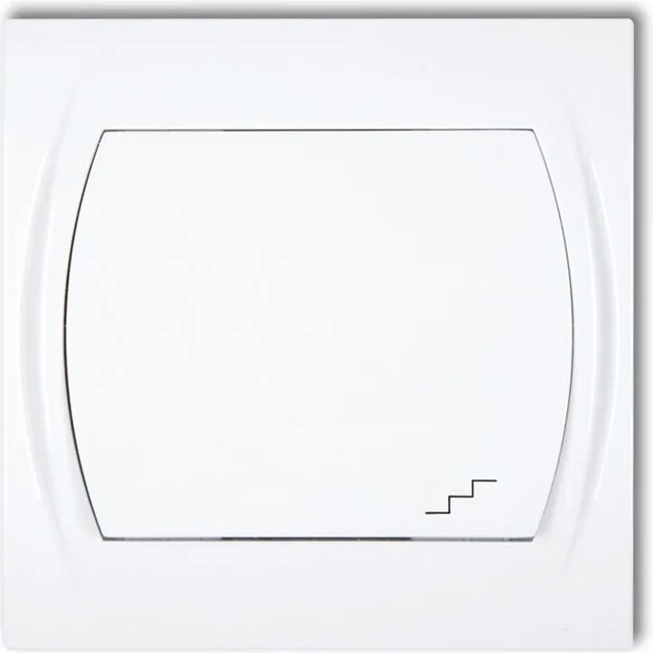 Egykapcsolós kapcsoló fehér LWP-3L Logo Karlik