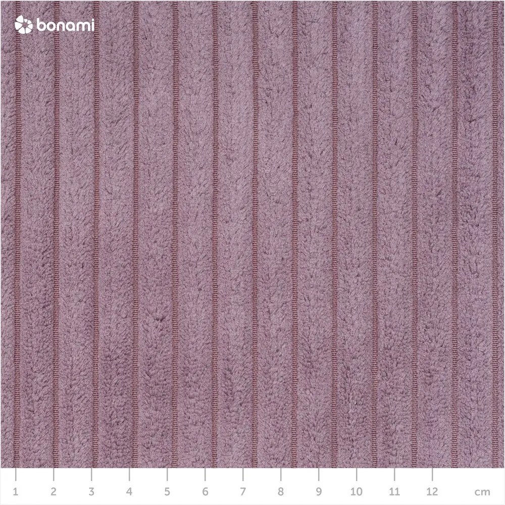 Rózsaszín kordbársony kinyitható sarokkanapé (variálható) Nihad – Bobochic Paris