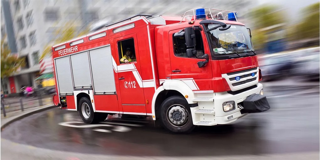 Fotó kép edzett üveg Tűzoltóautó 140x70