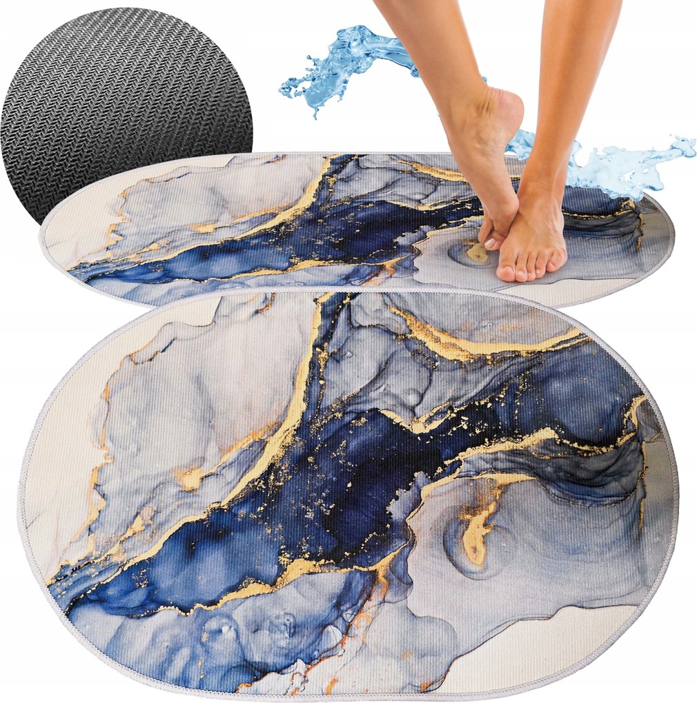 Gyorsan Száradó Fürdőszobaszőnyeg Nedvszívó Csúszásgátló puha szőnyeg 40x60cm