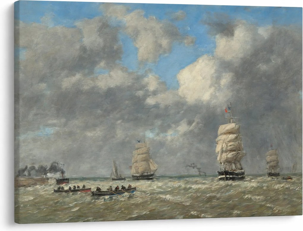 Kép - Eugène Boudin, Le Havre, reprodukciók (70x50 cm)