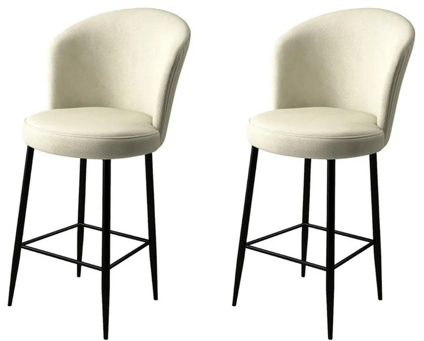 Alte Cream and Black bárszék szett, 2 db, 2 db