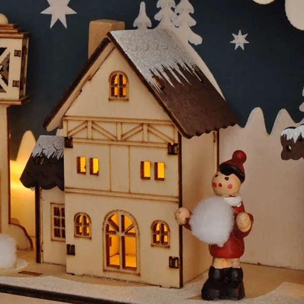 Brilagi LED adventi naptár LED/2xAA fenyő mintával