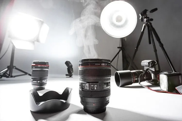 Fényképezőgép objektív bögre