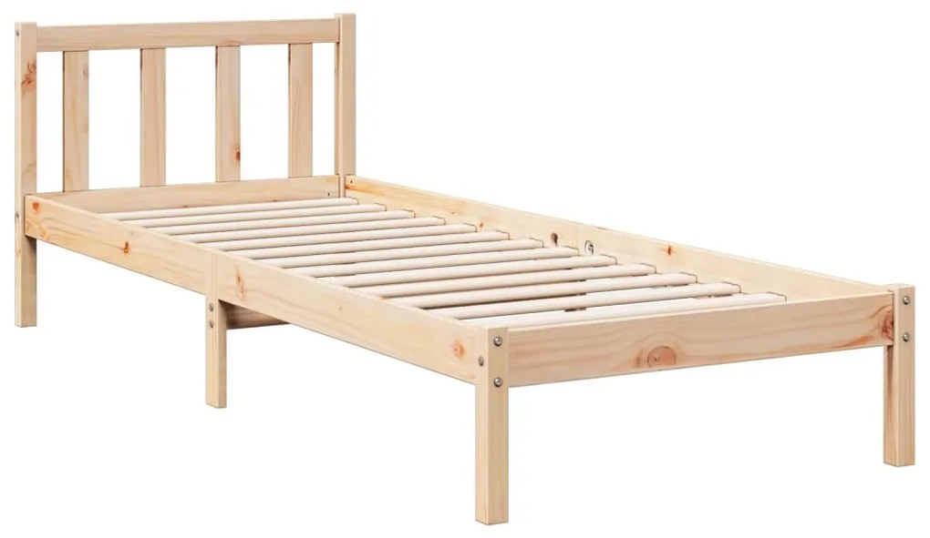 tömör fenyőfa extra hosszú ágykeret matrac nélkül 90 x 220 cm