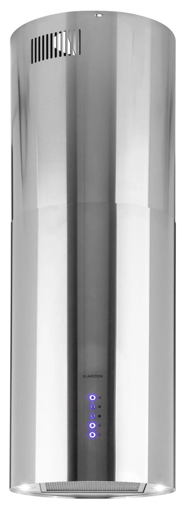 Klarstein Beretta, sziget páraelszívó, Ø 35 cm, légkeringetés, 650 m³/ó, LED, nemesacél