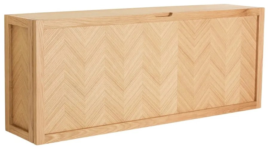 Natúr színű tölgyfa billenő ajtós-függő cipőtartó Herringbone – Hübsch