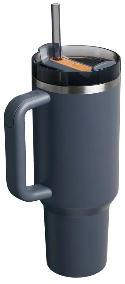 Sötétkék rozsdamentes acél termosz szívószállal 1,18 l Quencher H2.0 FlowState Tumbler Twilight – Stanley