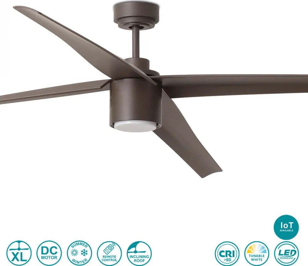 FARO 33495 ATTOS Ventilátoros lámpa LED IP20