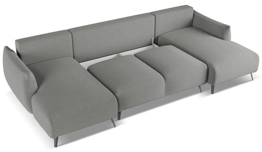 Világosszürke sarokkanapé Malie – Makamii