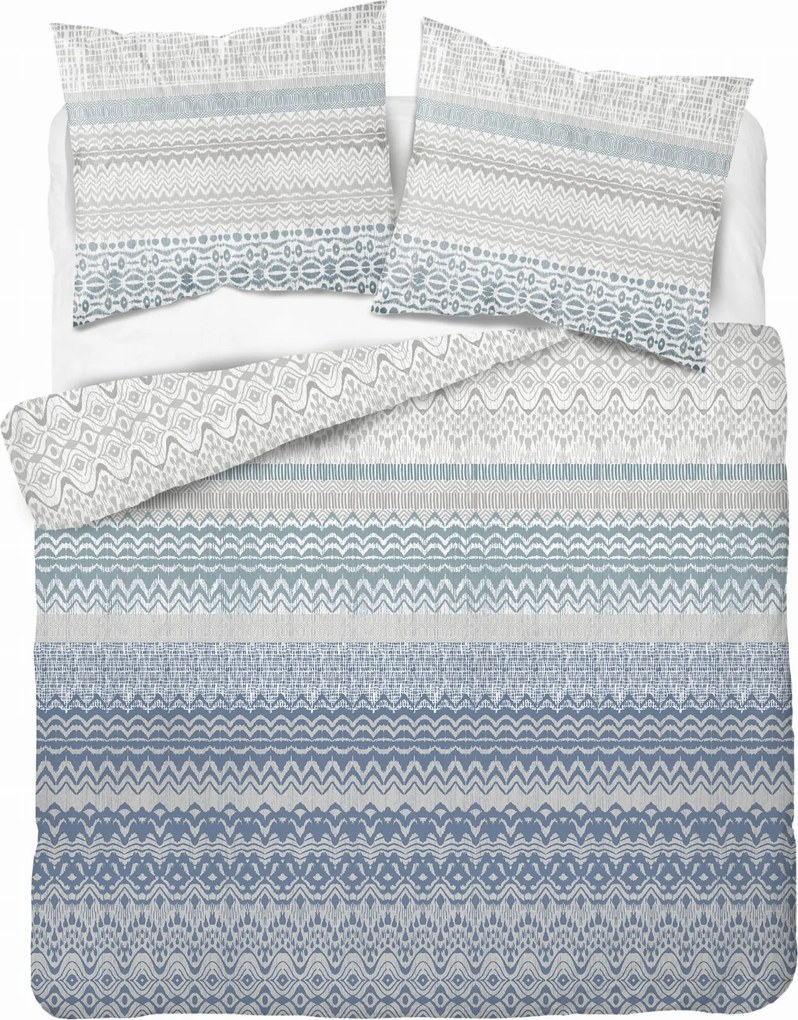 Ágyneműhuzat Garnitúra 220x200 Ágyneműhuzat Dísz Kék Szürke 4585A