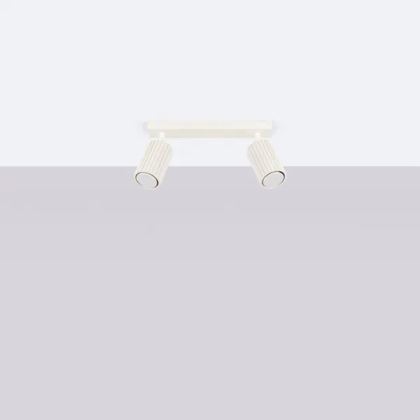 Sollux SL.1599 - Spotlámpa KARBON 2xGU10/10W/230V krémes