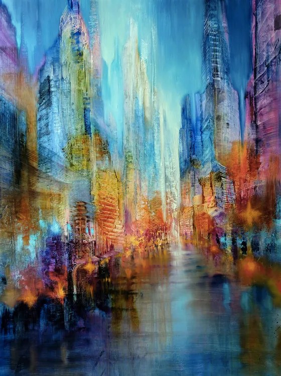 Illusztráció Big city, Annette Schmucker