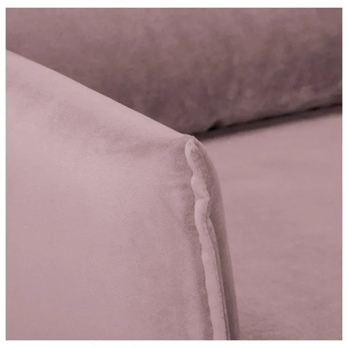 Levendula színű bársony fotel Juli – Ropez