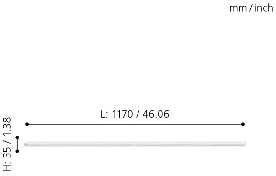 Eglo 97574 - LED Pultmegvilágító DUNDRY LED/12W/230V