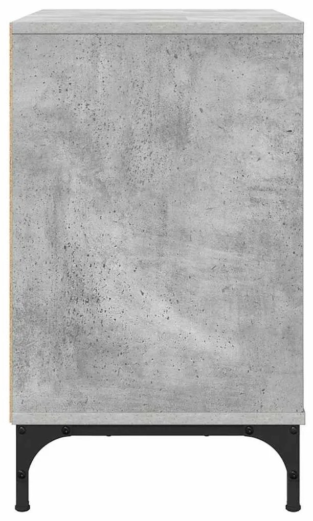 Éjjeli asztal fiókkal Beton szürke 63.5 x 36 x 61 cm Faanyag