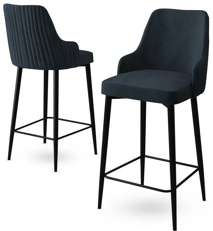 Enox Anthracite bárszék szett, 2 db, 2 db