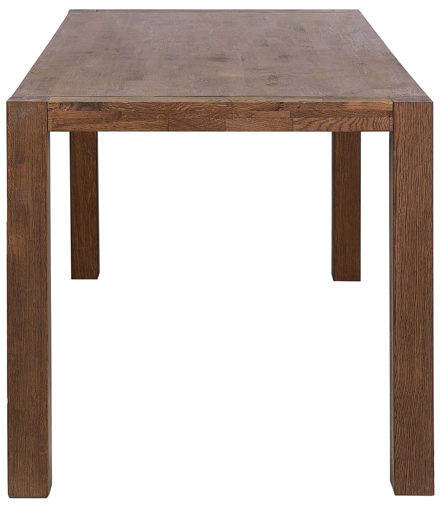 Klasszikus Sötétbarna Fa Étkezőasztal 150 x 85 cm NATURA Beliani