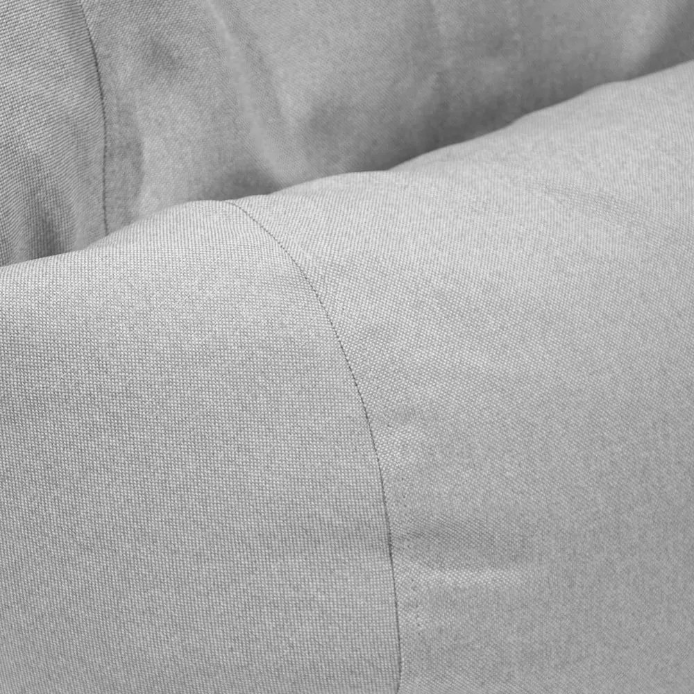 Világosszürke gyerek babzsákfotel Roll 80 – SLOWDOWN