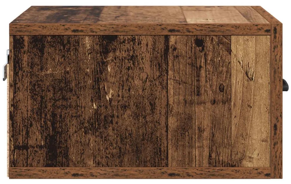 Éjjeliszekrény fiókkal Öreg fa 35 x 35 x 20 cm Faanyag