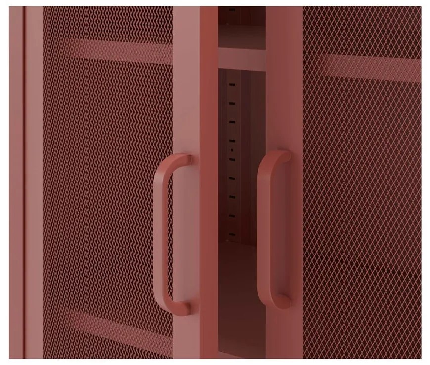 Téglavörös szekrény 80x170 cm Diora – Marckeric