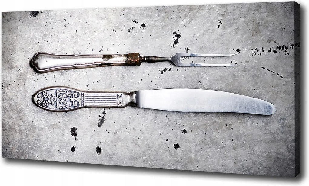 Fotótapéta falra edzett üveg Evőeszközök 125x50