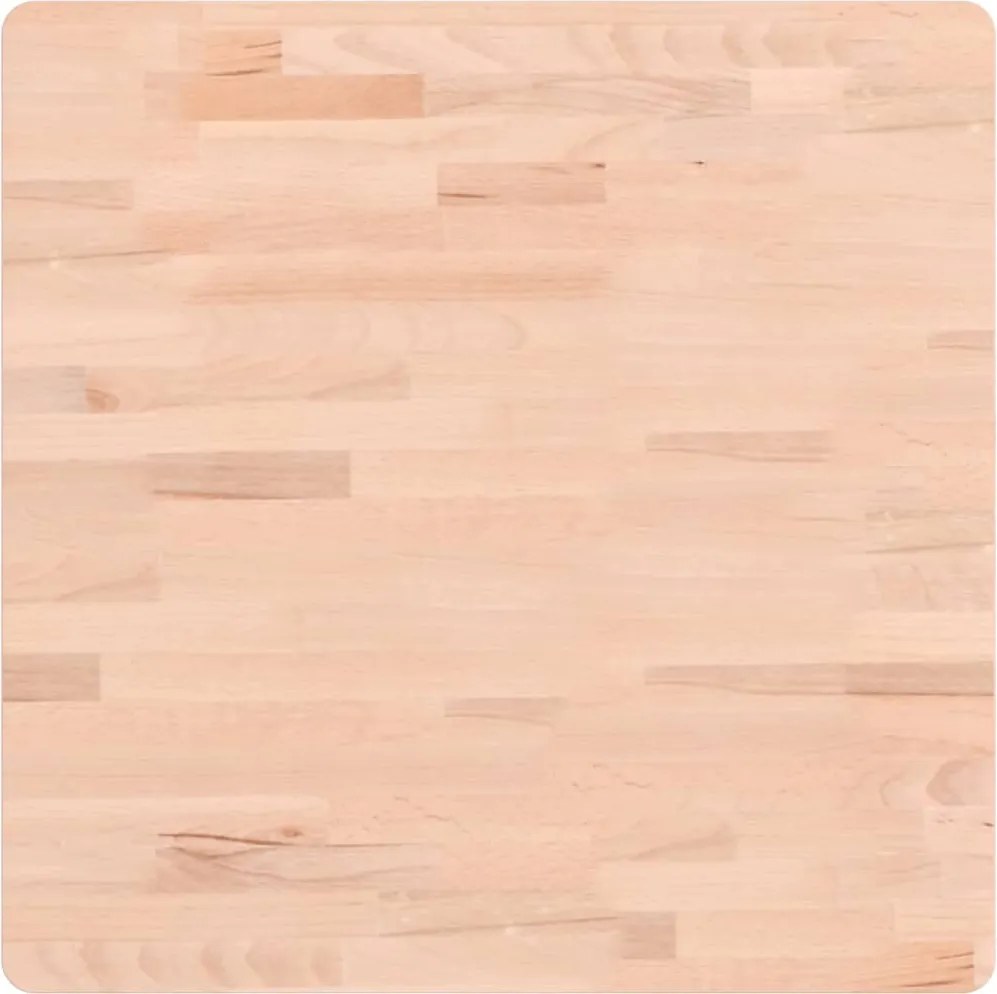 vidaXL tömör bükkfa négyzet alakú asztallap 60 x 60 x 1,5 cm