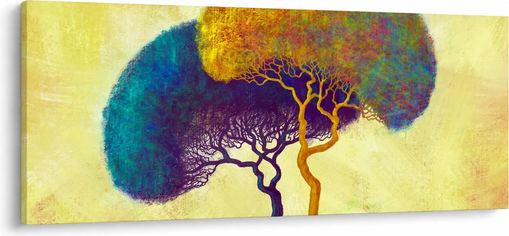 Kép - Fák a hegyen (120x50 cm)