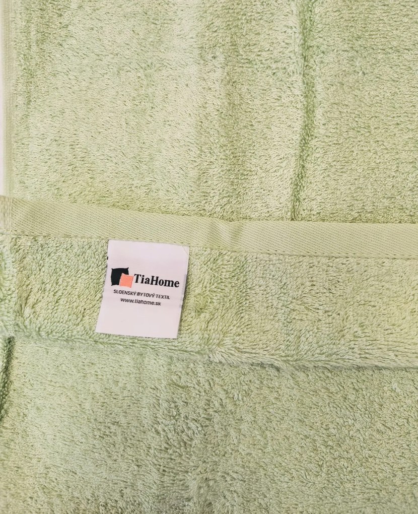 Törölköző bambusz világoszöld klasszikus 50x90cm TiaHome