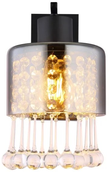 Globo 15884W - Fali lámpa HENDRY 1xE27/60W/230V fekete