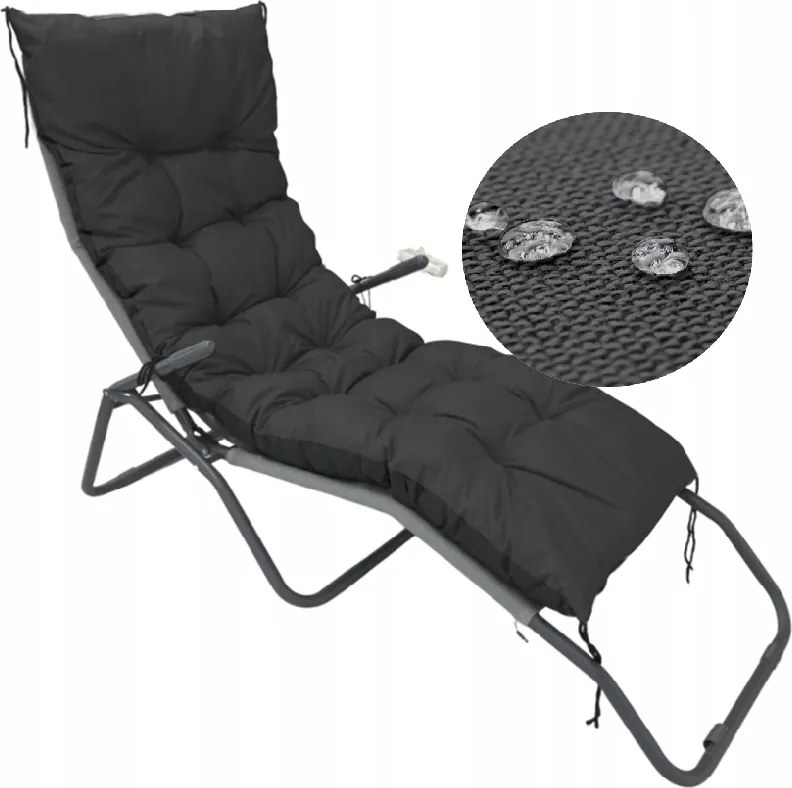 Kerti párna 180x50 cm kerti napozóágy pad hinta vízálló