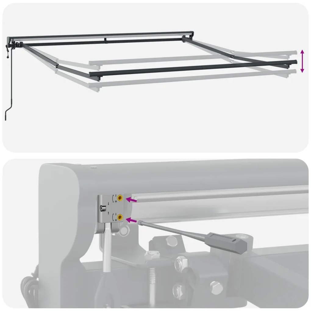 <strong> Automatikus Kihúzható Napernyő</strong> Sárga és Narancs színben, 300 x 250 cm